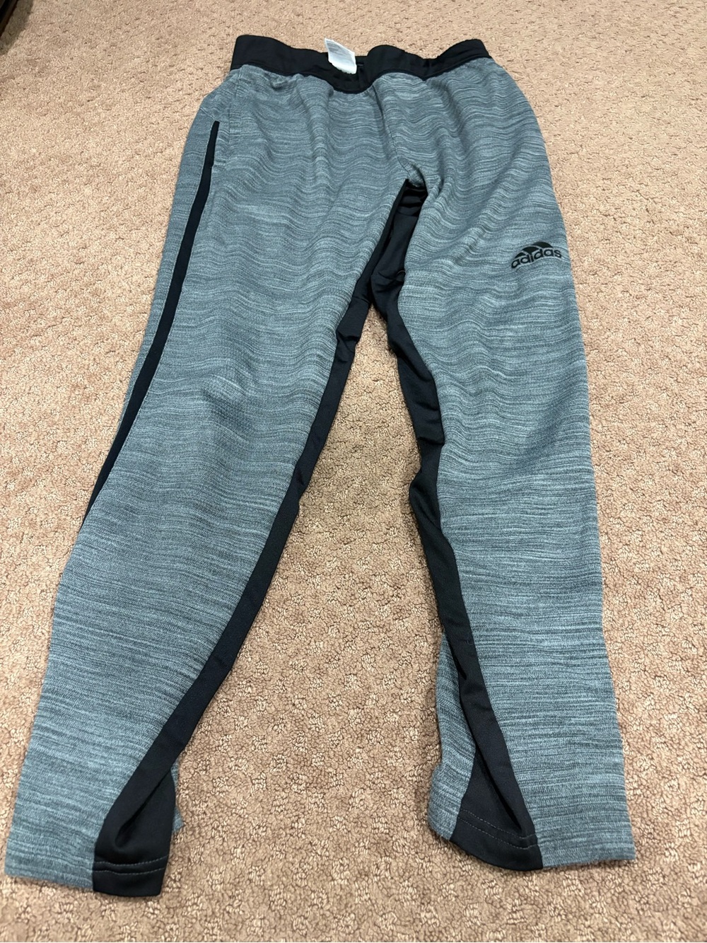 adidas Gray and Black Men's Athletic Joggers
